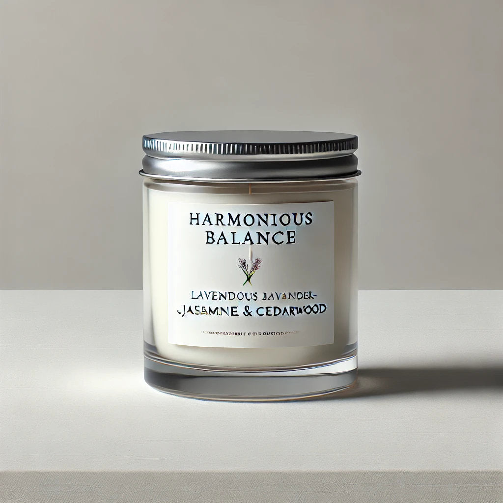 Harmonious Balance Aromatherapy Candle - Lavender, Jasmine & Hibiscus Blend